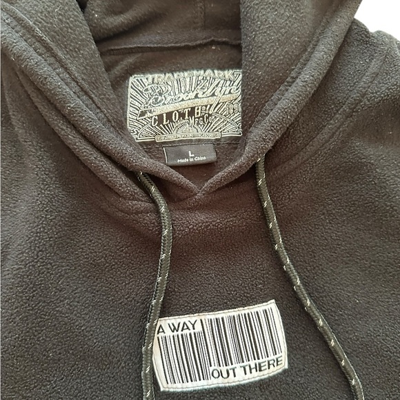 Brooklyn Cloth Black, Orange, Teal, and Cream Hoodie men’s L - Picture 7 of 10